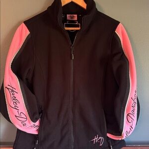 Harley-Davidson Black Jacket with Pink Accents